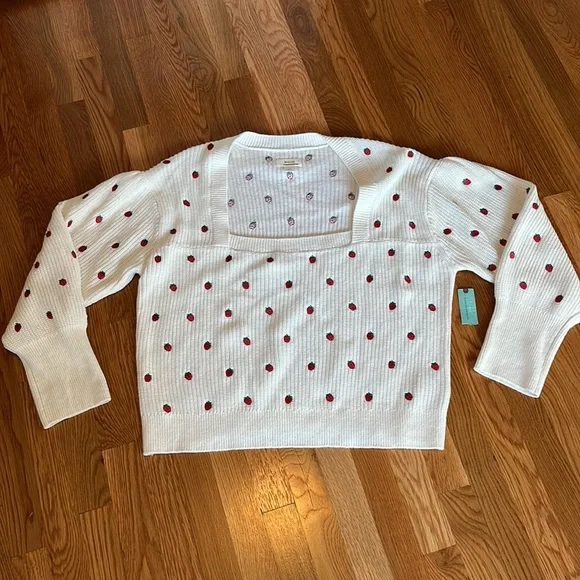 Anthropologie Maeve Embroidered Sweater Top NWT Size 3X - Picture 4 of 14